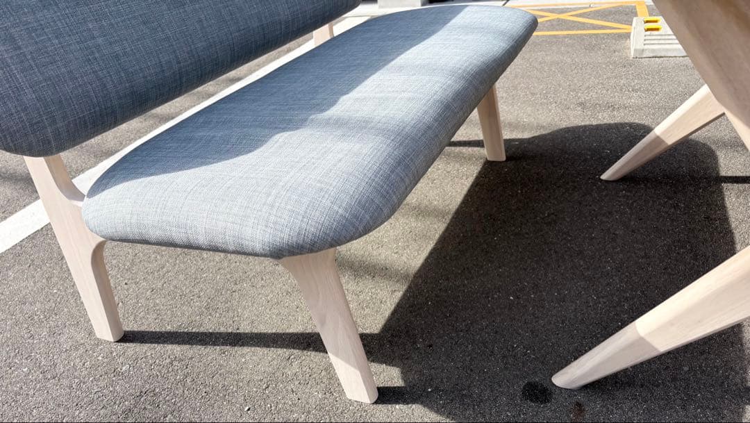 【引き取り限定】ニトリ リラックスワイド120 3点セット ホワイトウォッシュ