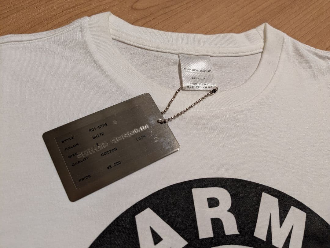 ナンバーナイン 01-02AW アーム&ハンバーガー Tシャツ アーカイブ品
