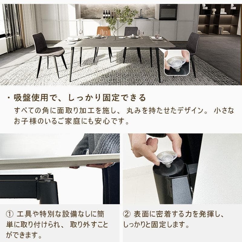 ゆりっこんす新品セラミックダイニングテーブル ホワイト160CM 高級感