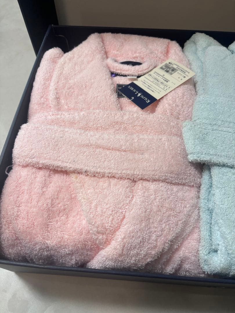 ラルフローレン　バスローブ　ブルー　ピンク　2点セット