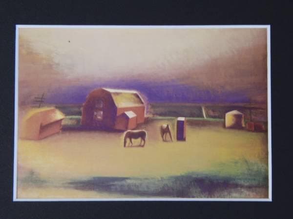 池口史子、【孤屋】、希少な額装用画集より、新品額装付