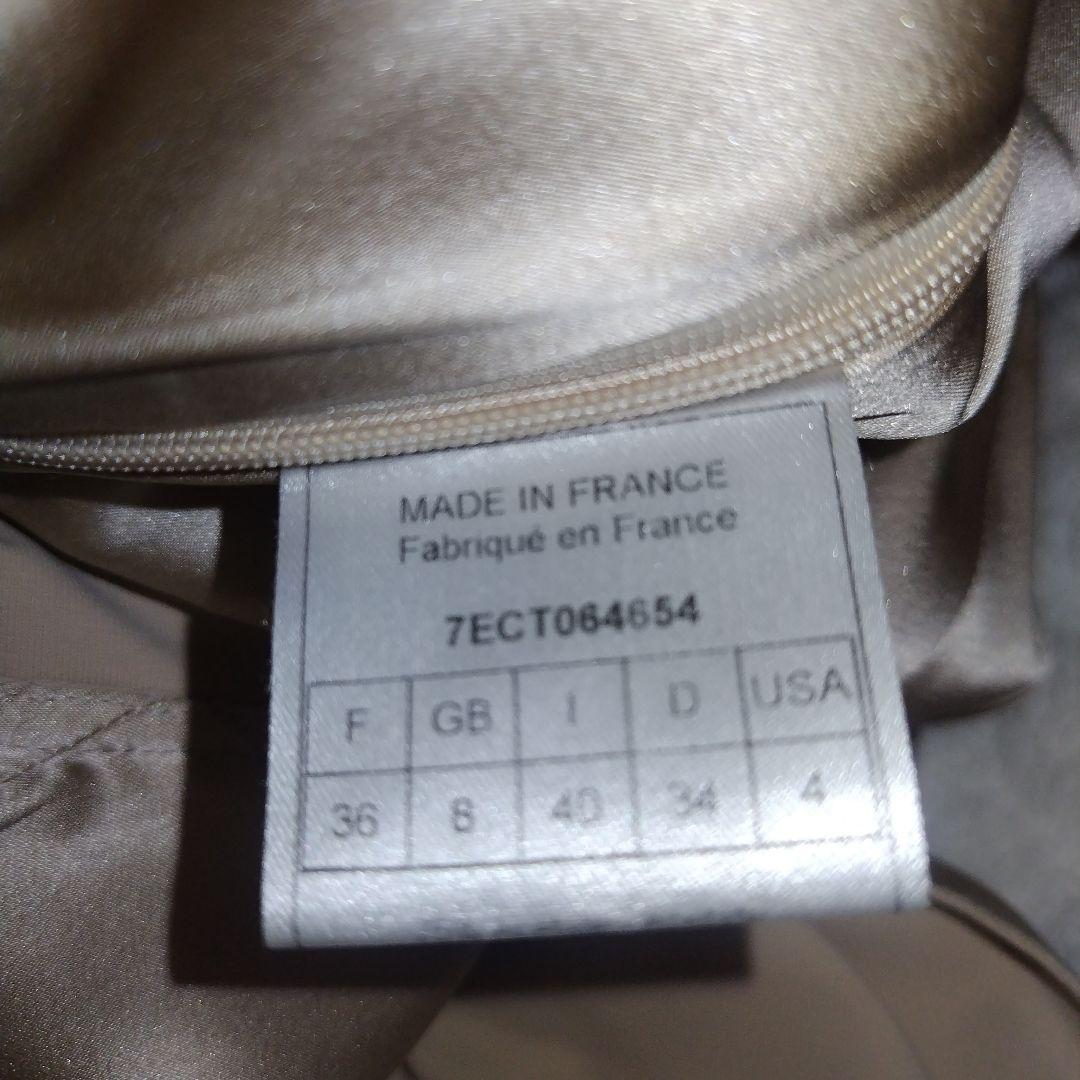 galliano ベージュ ドレープタイトドレス