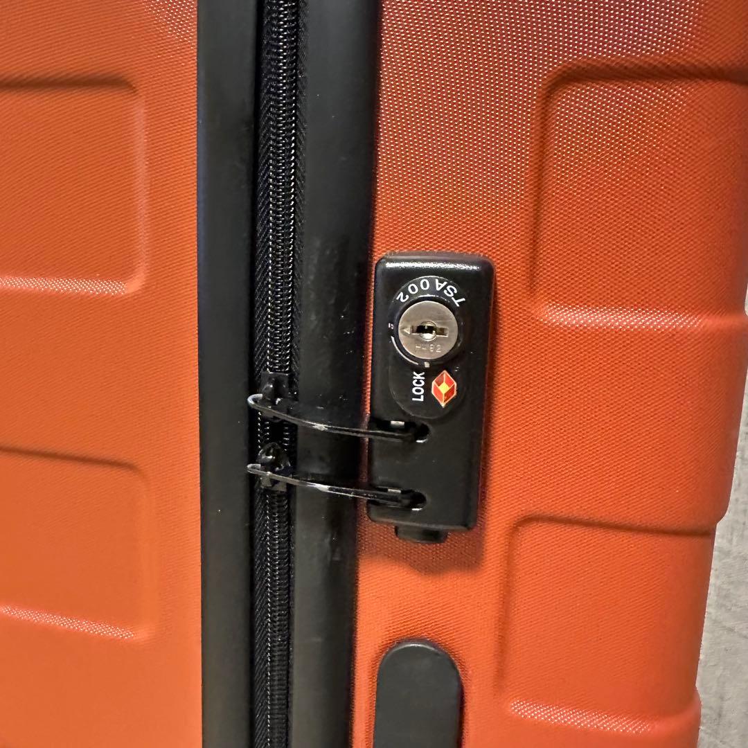 無印良品　キャリーケース　60L オレンジ系　大容量