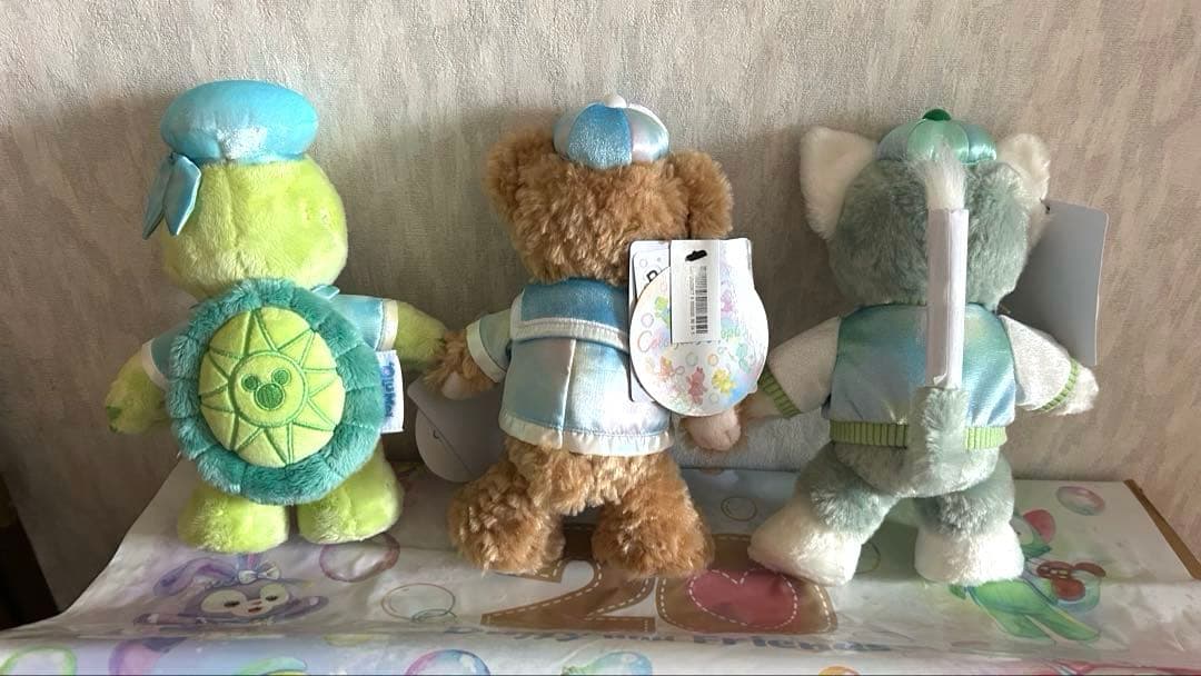 ダッフィー &フレンズ 20周年 ポージープラッシー 7人セット