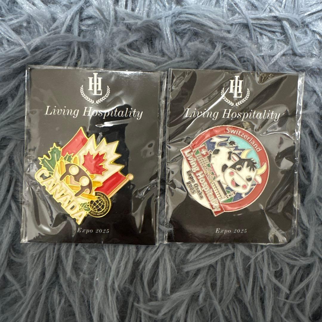 関西万博 EXPO2025 スイス カナダ　ピンバッジ 非売品　アフター万博