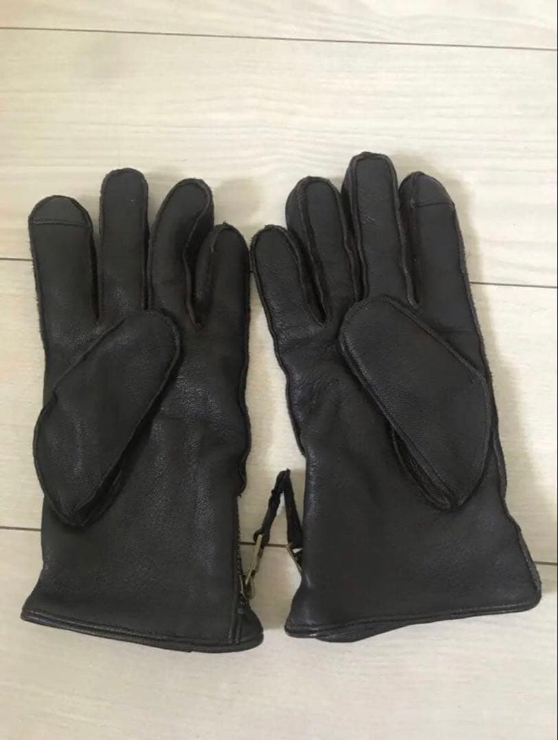 ポロラルフローレン　polo Ralph Lauren レザー　カシミヤ　手袋