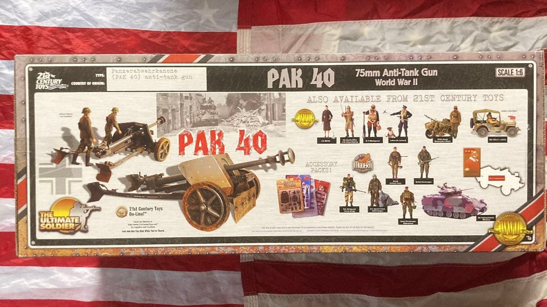 21st CENTURY TOYS製1/6ドイ75ミリ対戦車砲PaK40