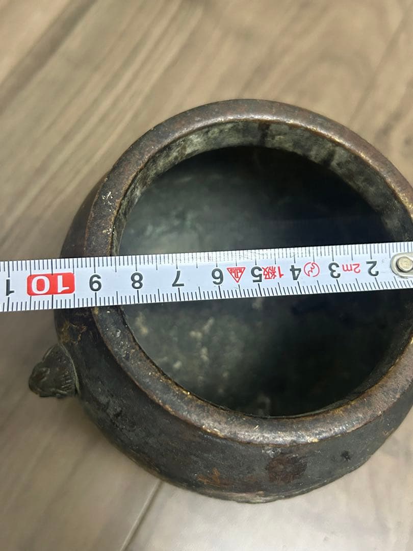 鉢，「大明宣德年製」宣德銅製