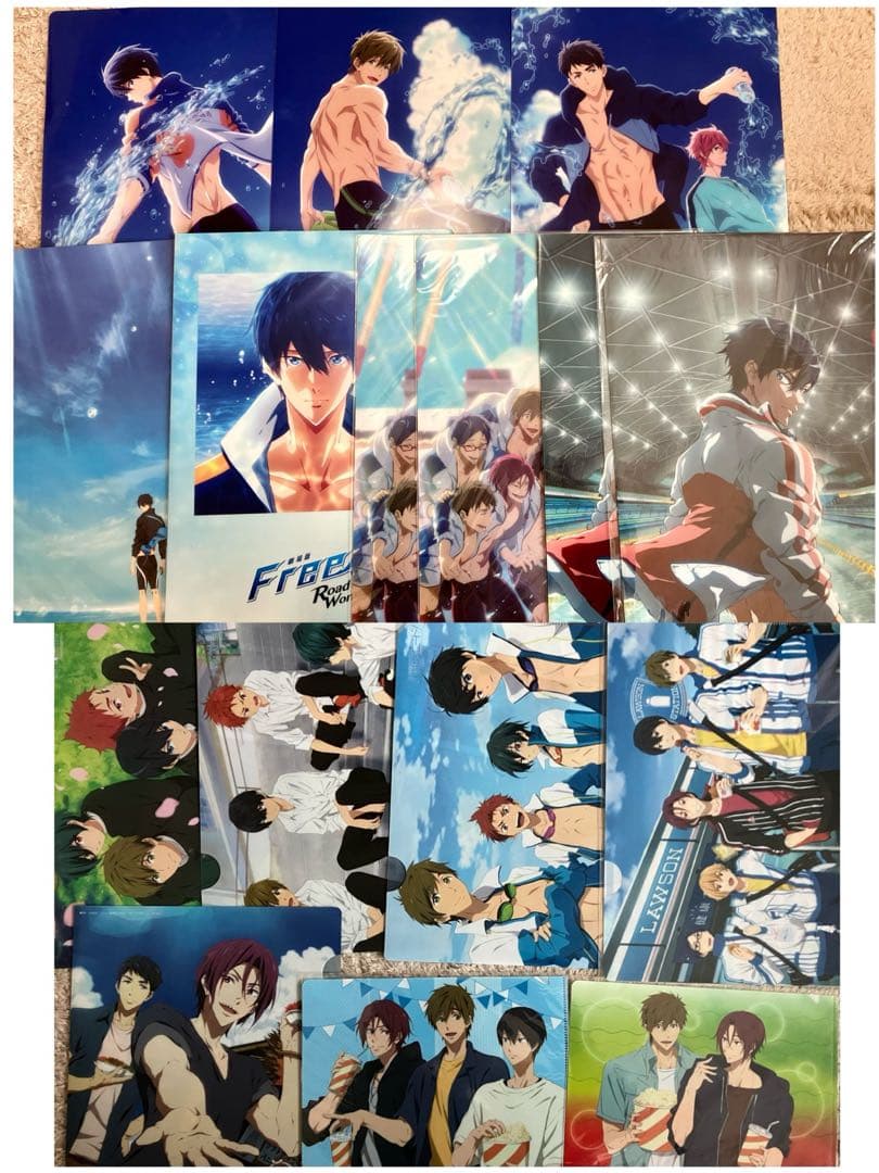 Free! クリアファイル、ポスター、フォトカホロなど、グッズまとめ売り