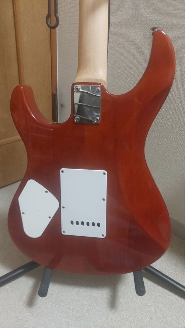 エレキギター レッド 3ピックアップ