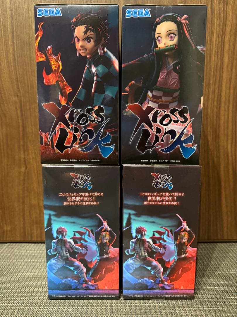 鬼滅の刃 Xcross Link フィギュア 炭治郎 禰豆子 煉獄杏寿郎 猗窩座