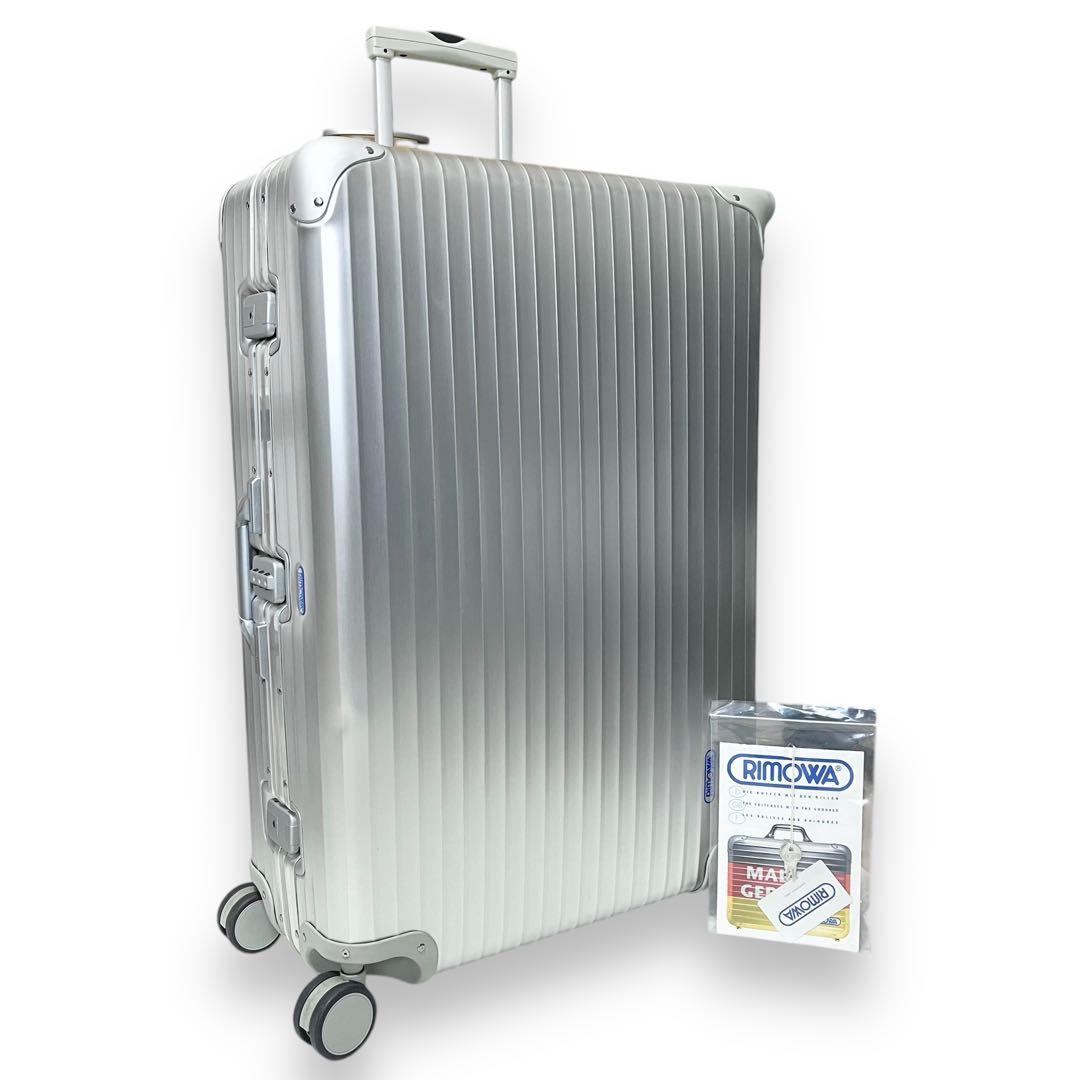 極美品・廃盤■リモワ 青ロゴ トパーズ 932.77 104L 4輪