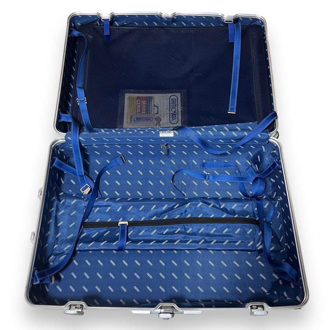 極美品・廃盤■リモワ 青ロゴ トパーズ 932.77 104L 4輪