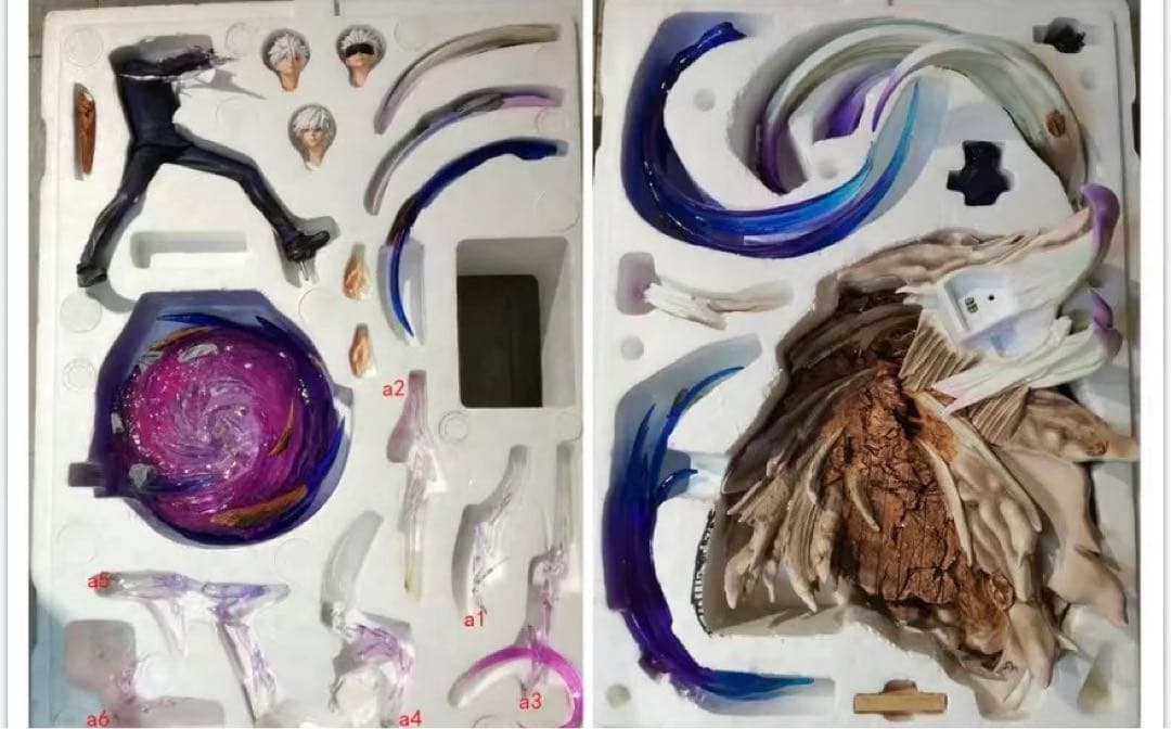 ☆稀少 HH 五条悟 茈 フィギュア ガレージキット 呪術廻戦 夏油傑 宿儺