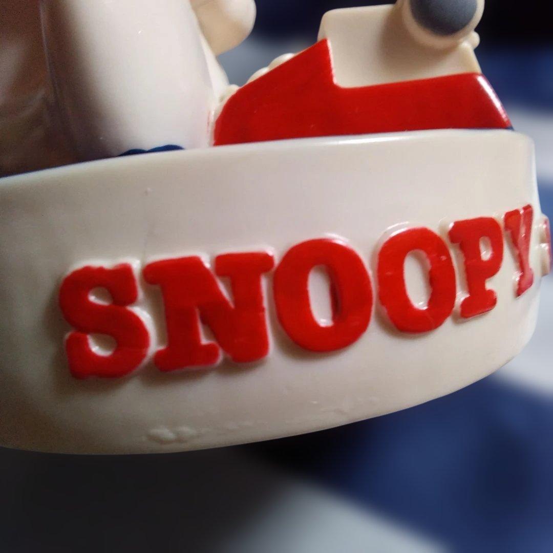 週末限定　スヌーピー＆ウッドストック　タイプライター 　ソフビ貯金箱　レア　美品