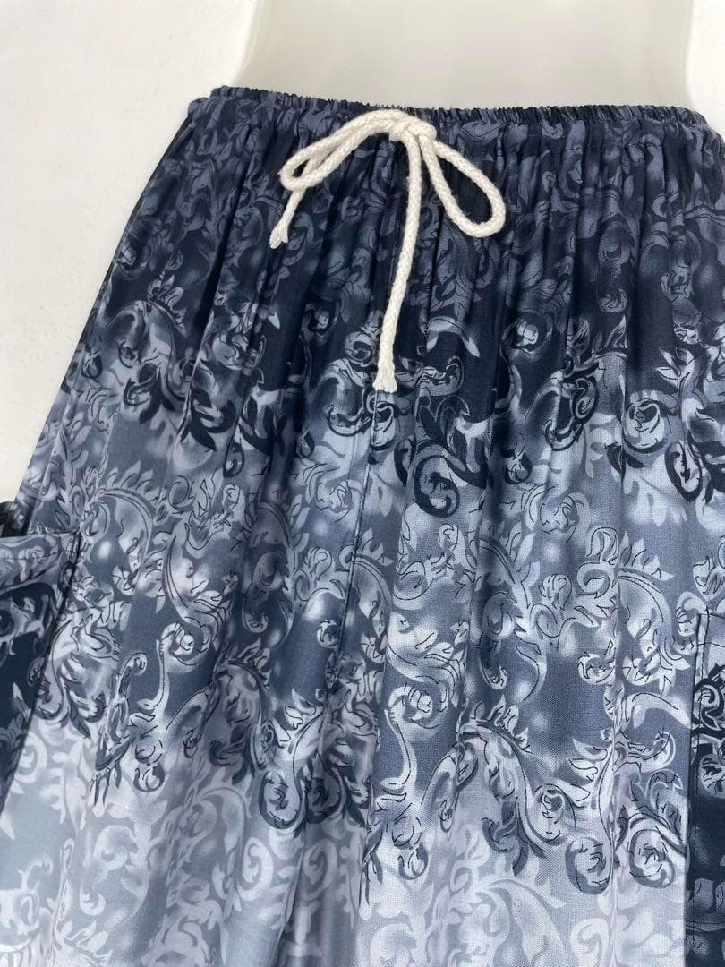 アラジンパンツ　タイパンツ【ゴム紐】4120ブラック　D291-9