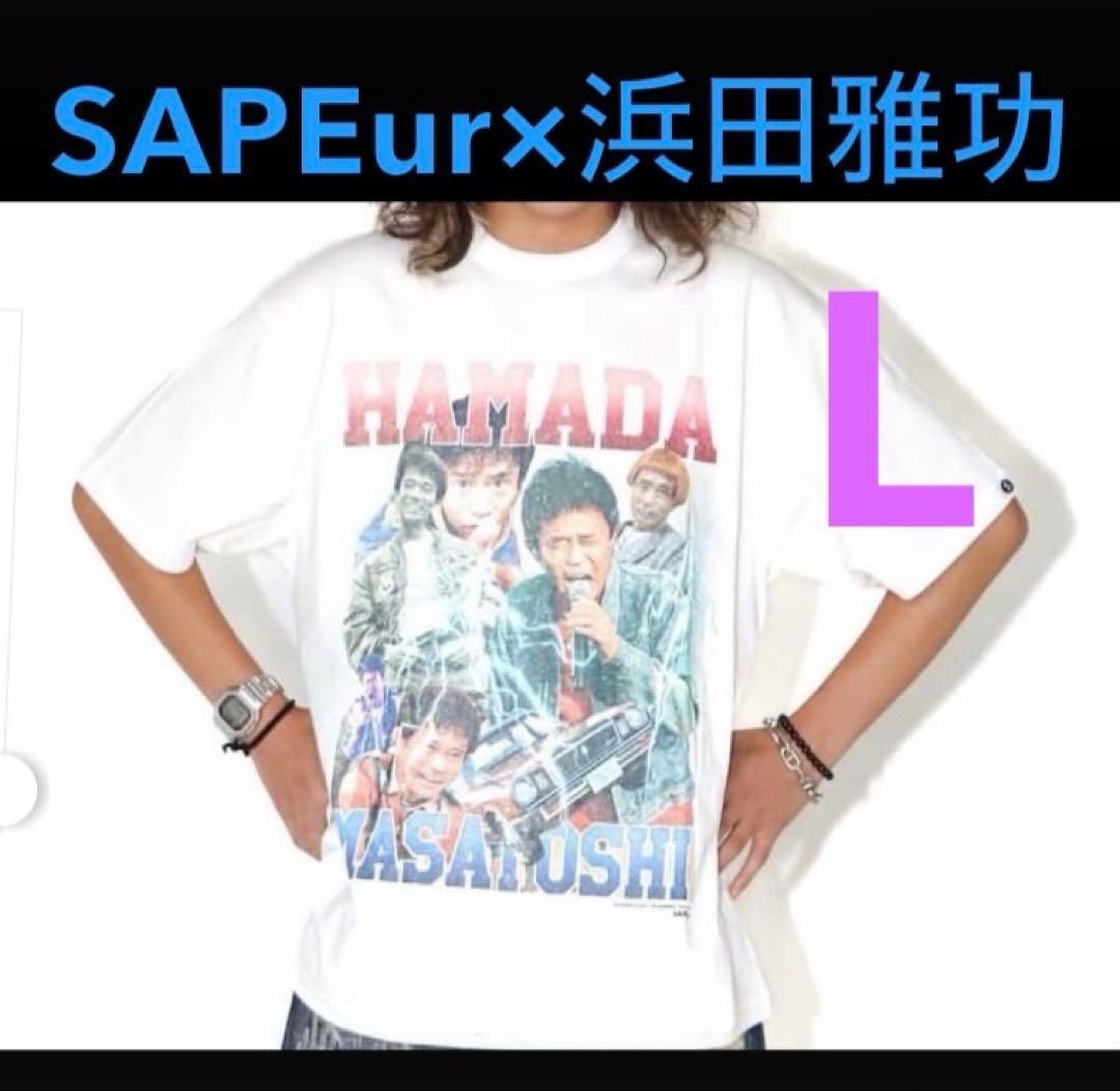 新品SAPEur サプール ダウンタウン 浜田雅功　ごぶごぶ Tシャツ 白 L