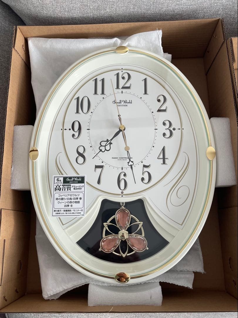 スモールワールド 高音質アミュージング壁掛け電波時計