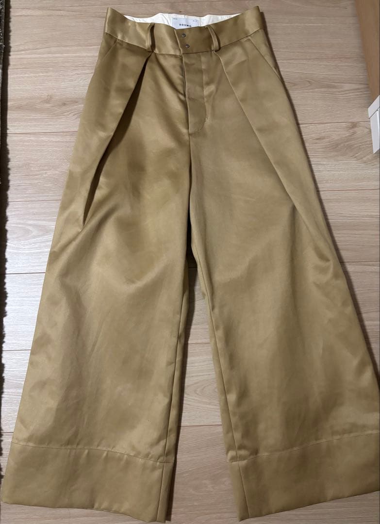 soumo BIG TUCK CHINO ビッグチノパンツ