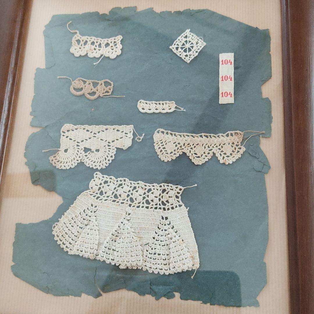 フランス アンティークレース 額装