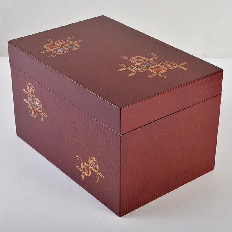 茶道具　うるみ塗　七宝蒔絵　利休茶箱　棗　黒楽茶碗など　七点　一式　MR9482