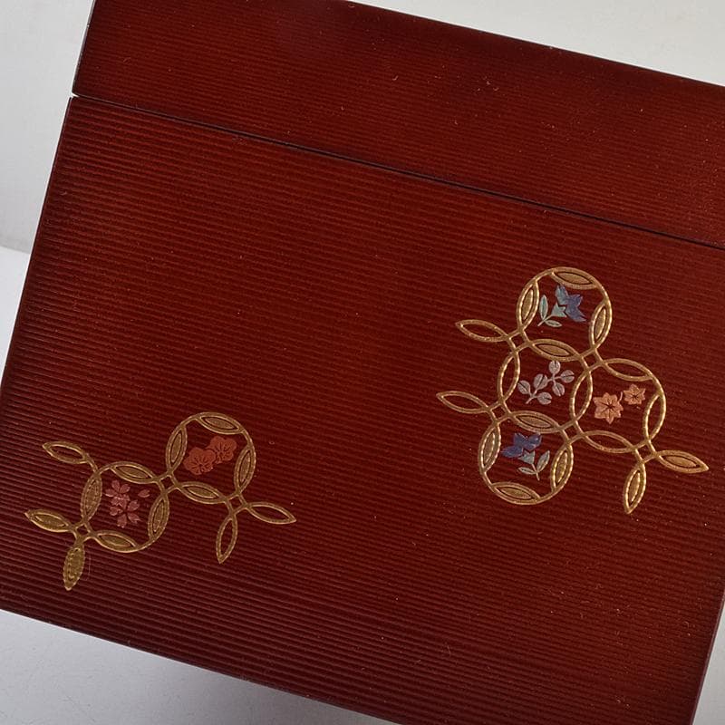 茶道具　うるみ塗　七宝蒔絵　利休茶箱　棗　黒楽茶碗など　七点　一式　MR9482