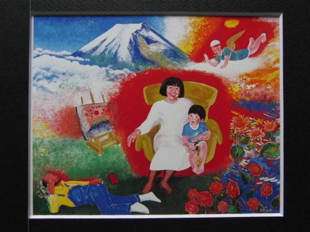 櫻井孝美、【うたたね記】、希少な額装用画集より、新品額装付