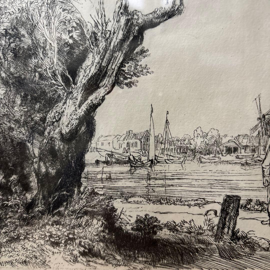 レンブラント銅版画復刻版「オンバル」