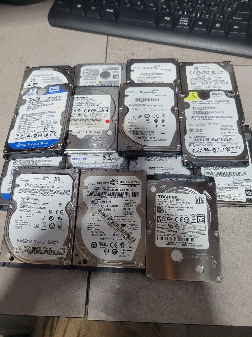 2.5インチ 内蔵HDD 15台セット ハードディスク