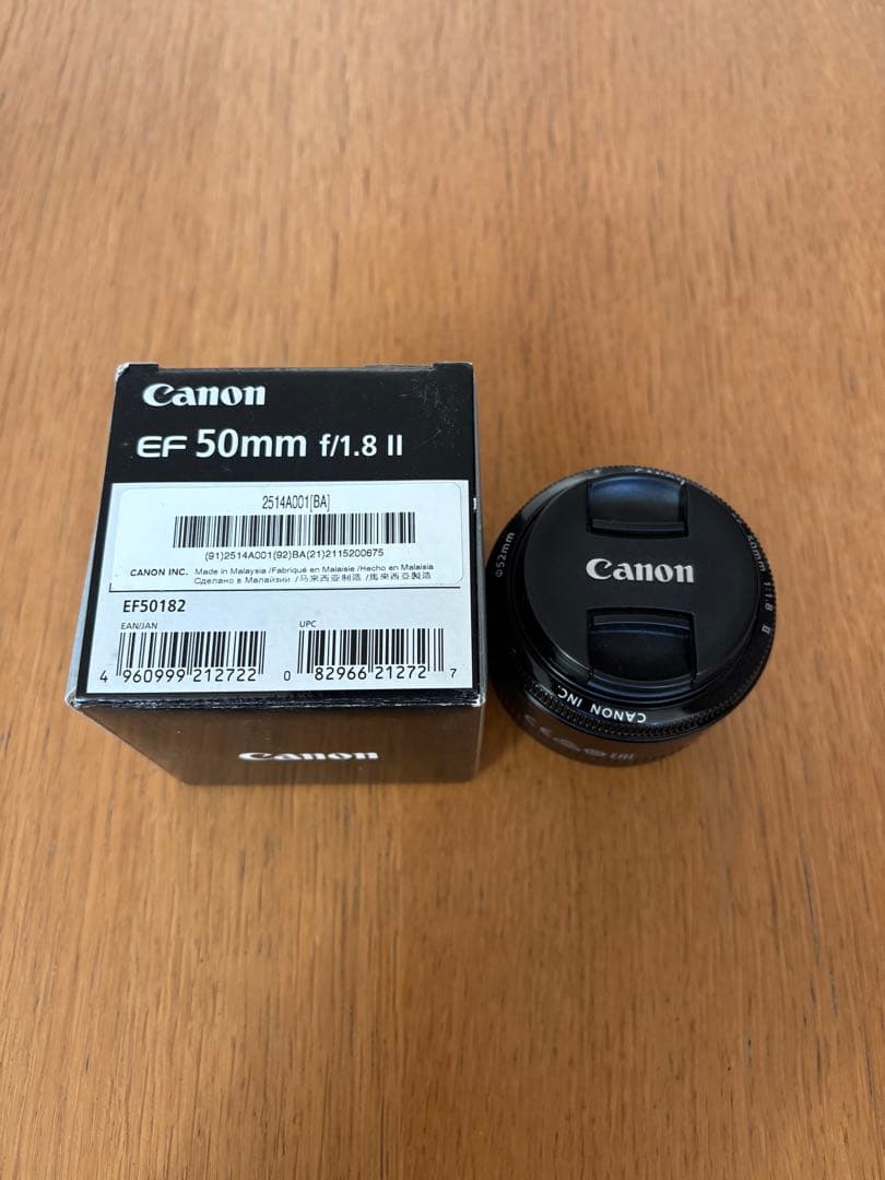 Canon EF 50mm f/1.8 II レンズ