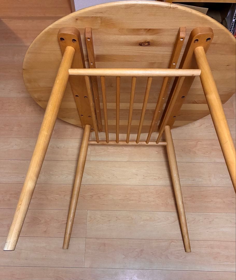 モモナチュラル 丸型ダイニングテーブル