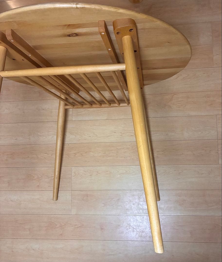 モモナチュラル 丸型ダイニングテーブル