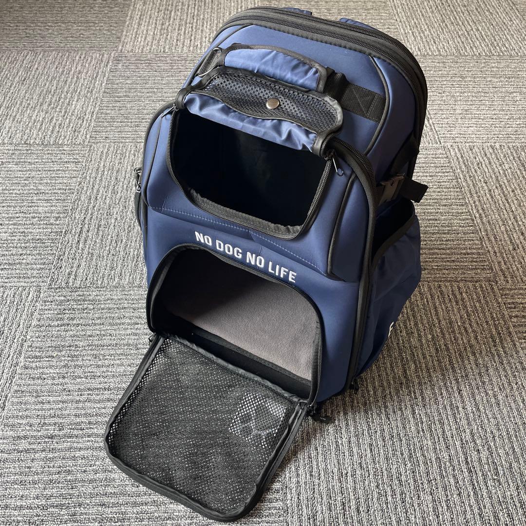 DOG DEPT ドッグデプト　伸縮リュックキャリー ネイビー ペット用