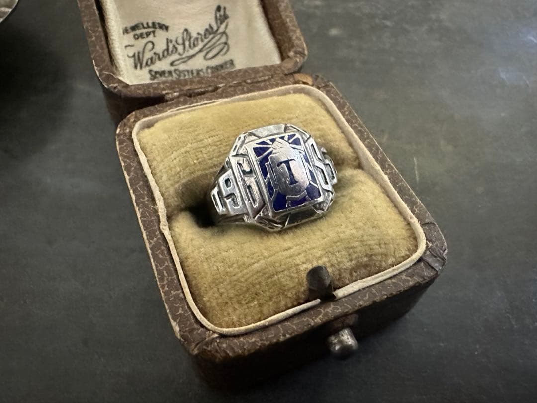 希少　ヴィンテージ　リング　925 アンティーク　アメリカ　シグネット