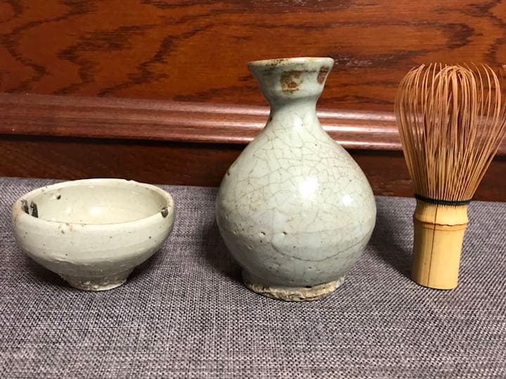 李朝初期／徳利とぐい呑のセット