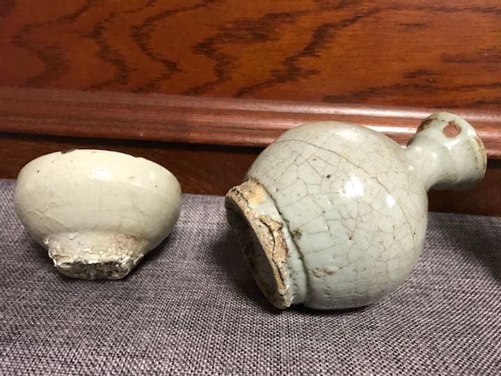 李朝初期／徳利とぐい呑のセット