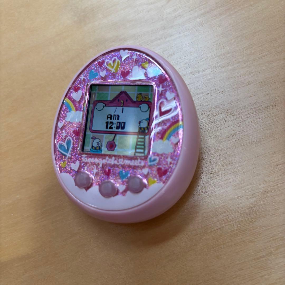 【美品】バンダイ　たまごっちみーつ　メルヘンみーつver ピンク　ストラップ付き