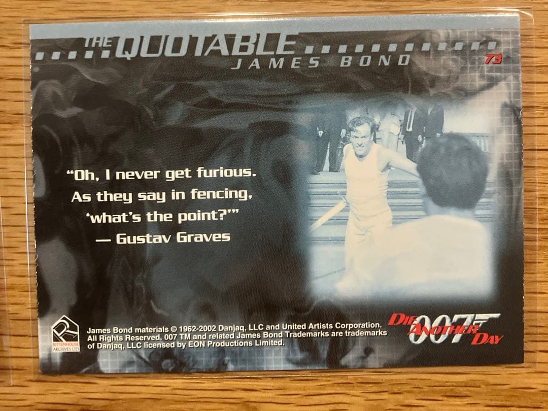 007 ダイ•アナザー•デイ　トレカ　9枚セット