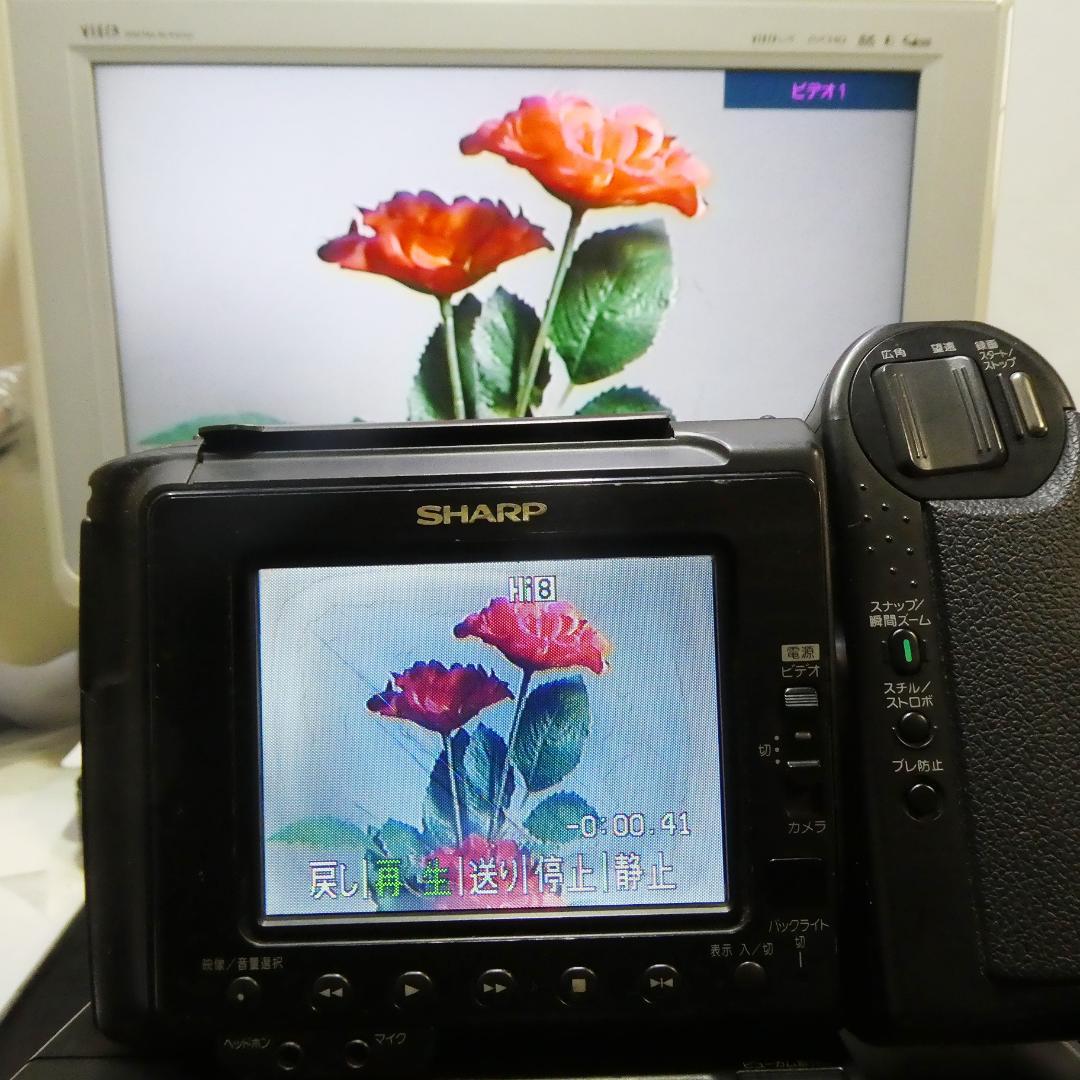 動作良好　Video.Hi8 シャープVL-HL3 8ミリビデオカメラDVD化に