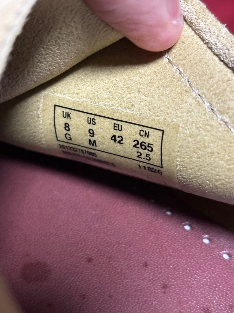 CLARKS クラークス ワラビー ベージュスエードuk8us9美品