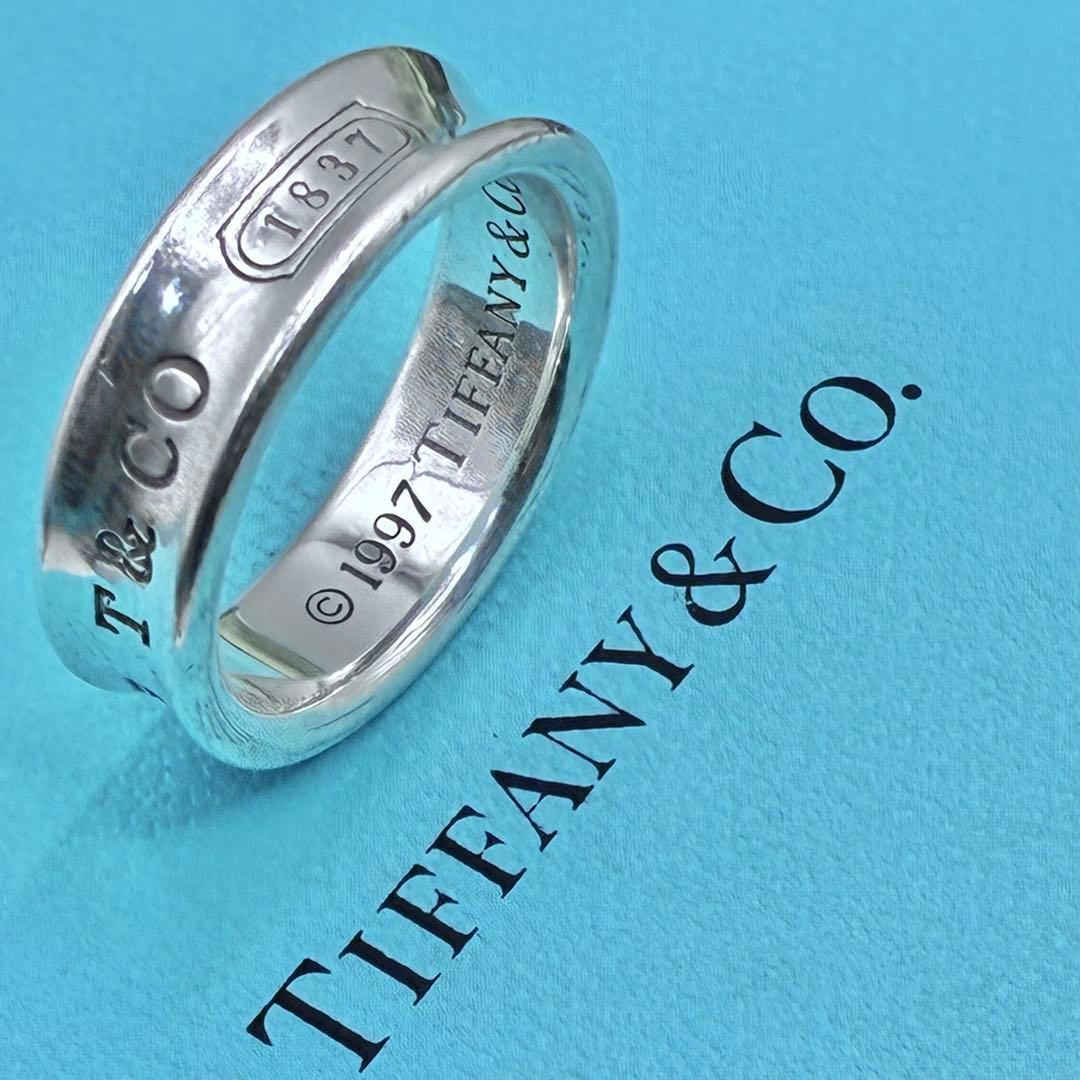 【大きいサイズ】ティファニー 20号 ナローリング シルバー 指輪　美品