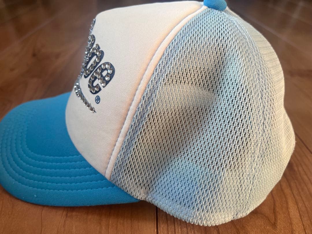 kiil  ABATHING APE ストーン装飾 キャップ 青/白