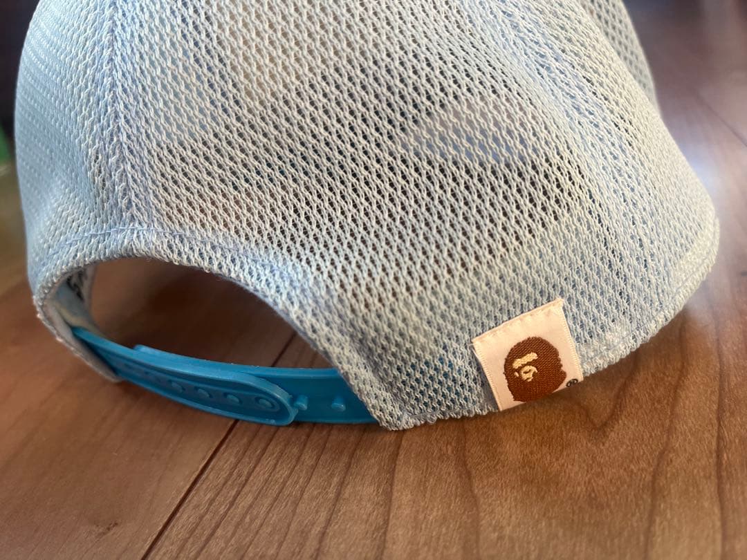 kiil  ABATHING APE ストーン装飾 キャップ 青/白