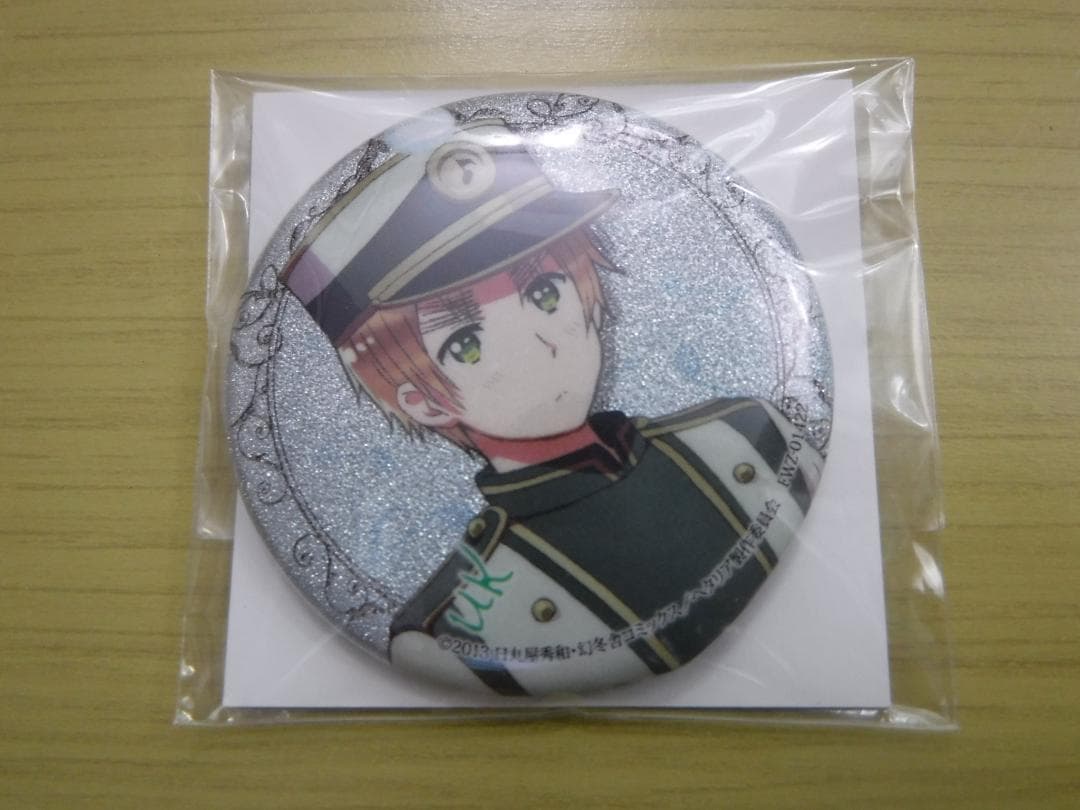 ◆ ヘタリア　イギリス　キラキラ缶バッジ　AGF2015　英　グリッター／ラメ