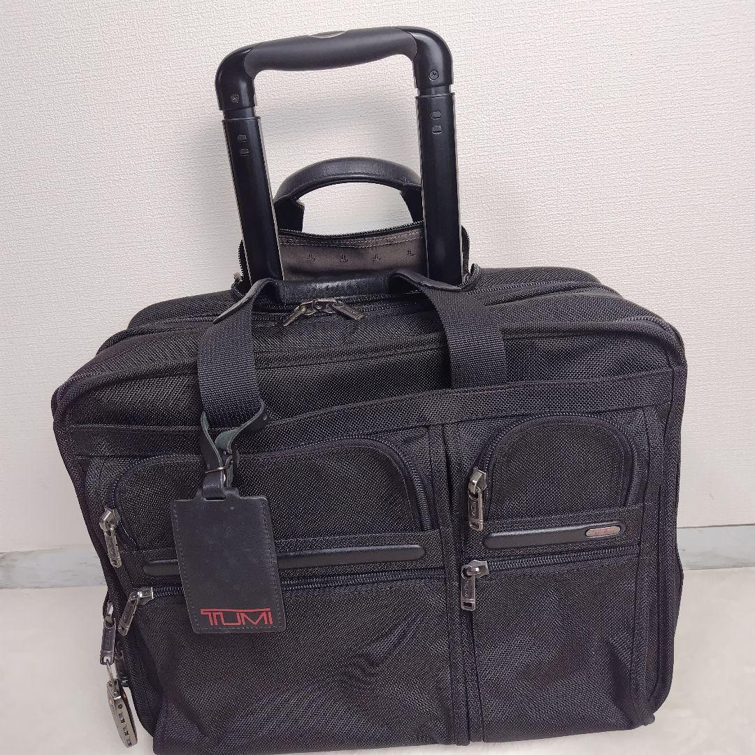 ✨美品✨TUMIキャリーケースALPHAビジネスキャリーパソコンケース、ポーチ付