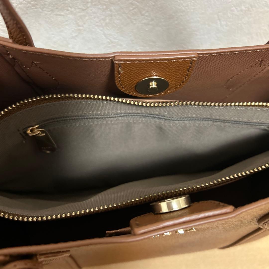 【美品】FURLA バッグ ブラウン