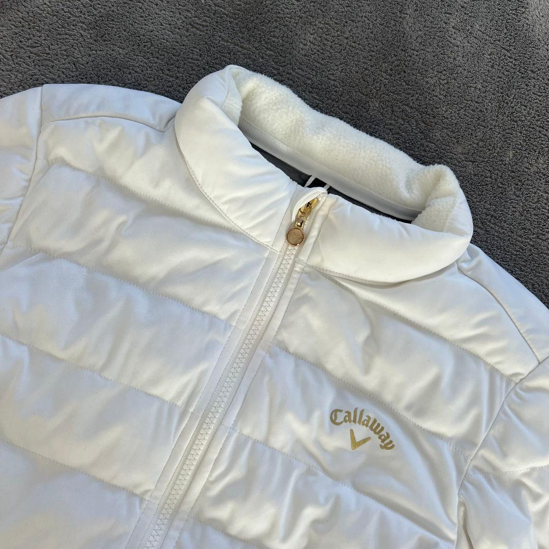 Callaway キャロウェイ　ダウンジャケット　白　ゴルフ　レディース　L