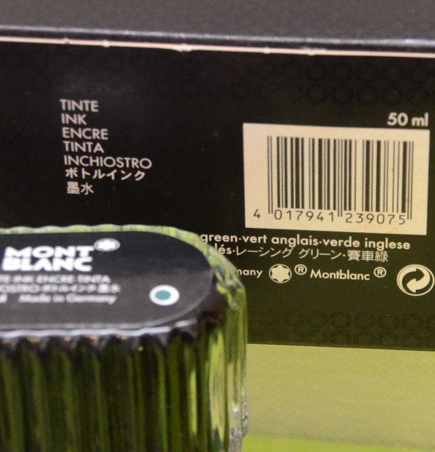 超レア! 廃盤色　モンブラン ビンテージインク 50ml　レーシンググリーン