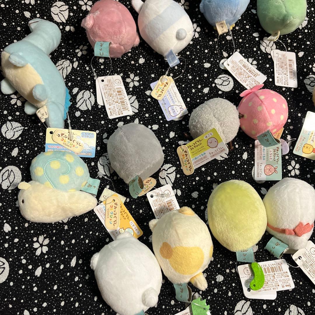 すみっコぐらし　てのりぬいぐるみ　タグ付き　15点セット　えび　うさぎ　他