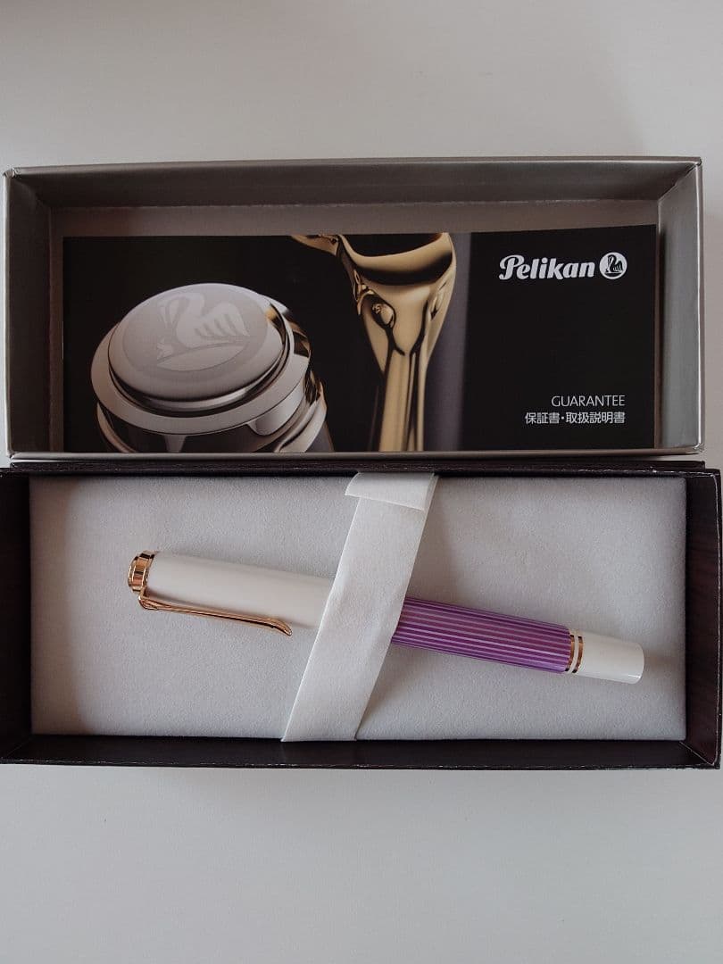 Pelikan 万年筆 M600 バイオレットホワイト スーベレーン EF